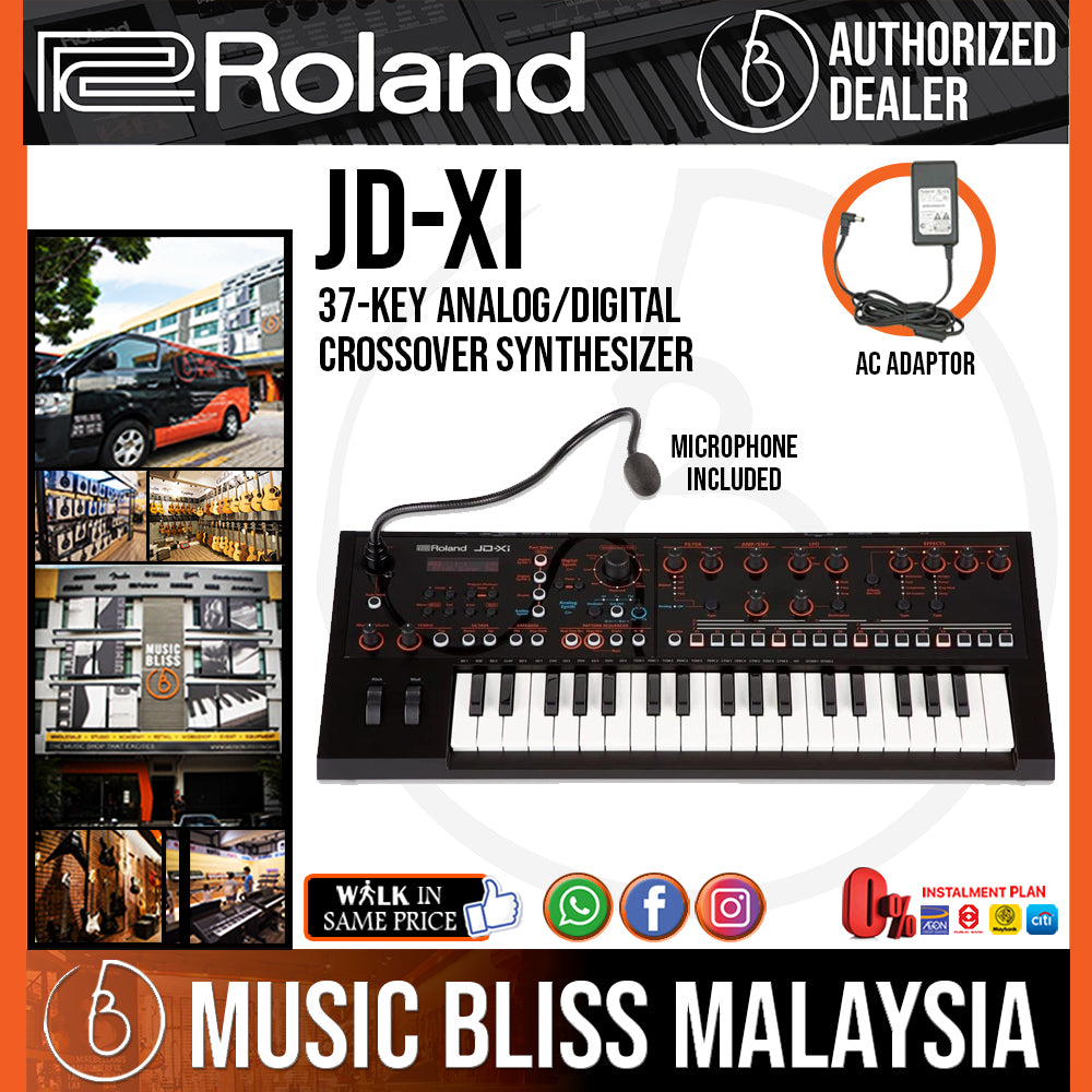 Roland JD-Xi Interactive Analog/Digital Crossover Synthesizer (JDXi JD ...