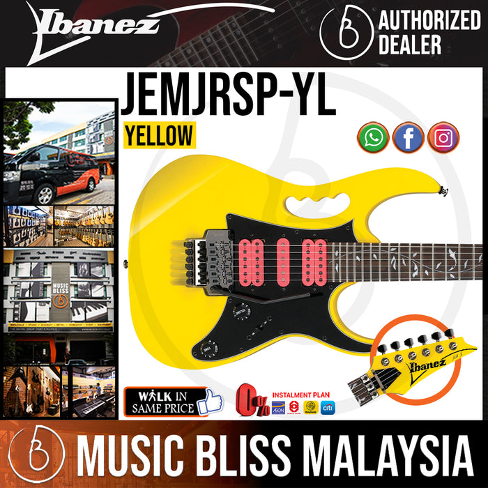 Ibanez JEMJRSP Steve Vai Signature - Yellow (JEMJRSP-YE) *Price Match Promotion* - Music Bliss Malaysia