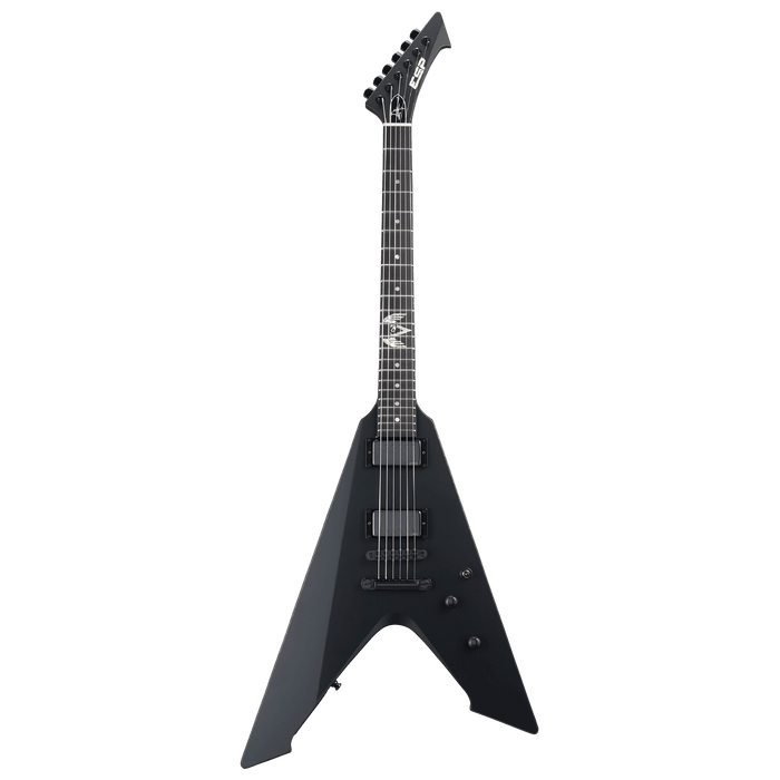 ESP James Hetfield Vulture Signature Electric Guitar - Black Satin - Music Bliss Malaysia