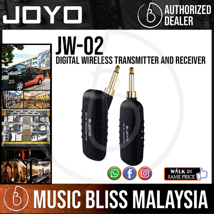 Joyo JW-02 Digital Wireless Transmitter and Receiver (JW02) - Music Bliss Malaysia