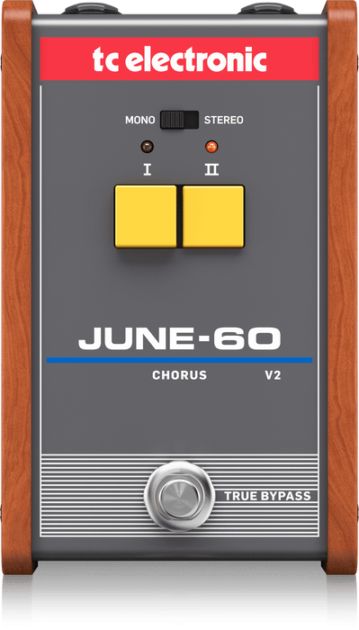 TC Electronic June-60 V2 Legendary Stereo Chorus with 2-Button Effect Selector and BBD Circuitry (June 60 / June60) *Crazy Sales Promotion* - Music Bliss Malaysia