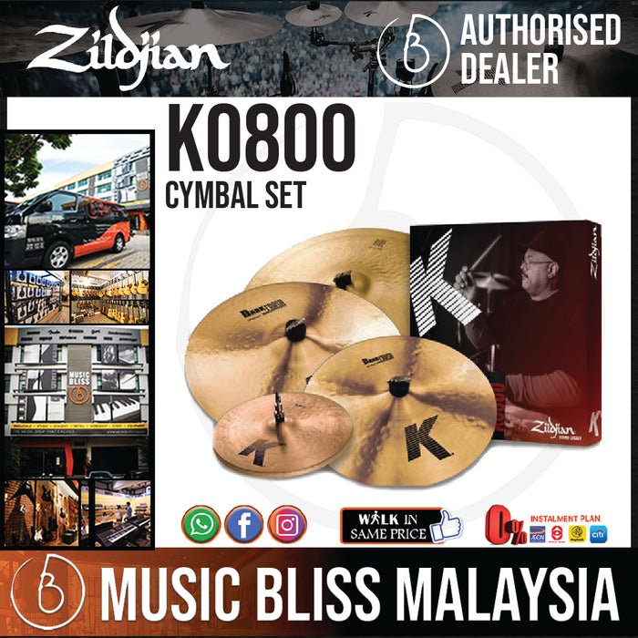 Zildjian K Zildjian Cymbal Set (K0800) - Music Bliss Malaysia