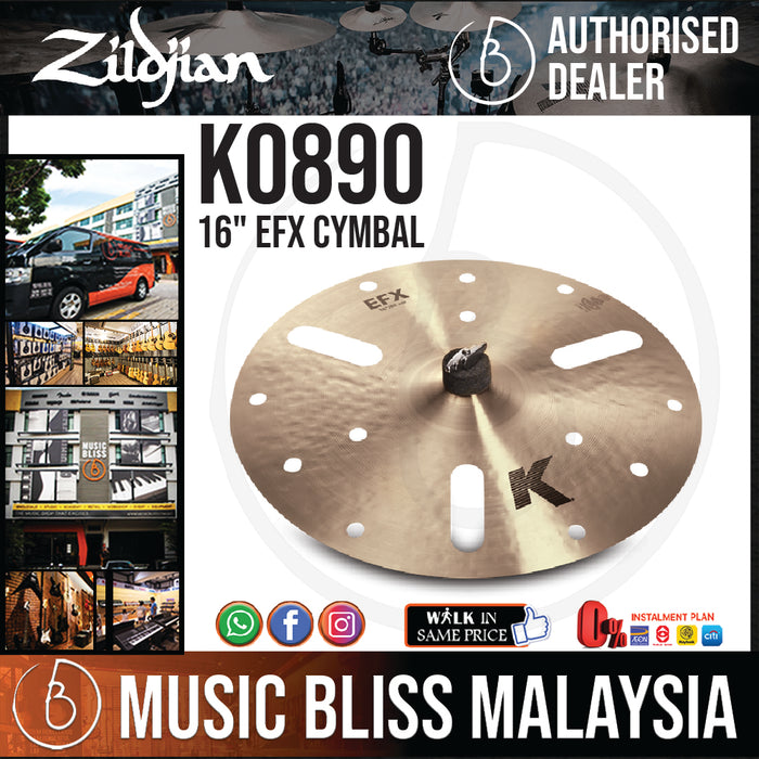 Zildjian 16" K Zildjian EFX Cymbal (K0890) - Music Bliss Malaysia