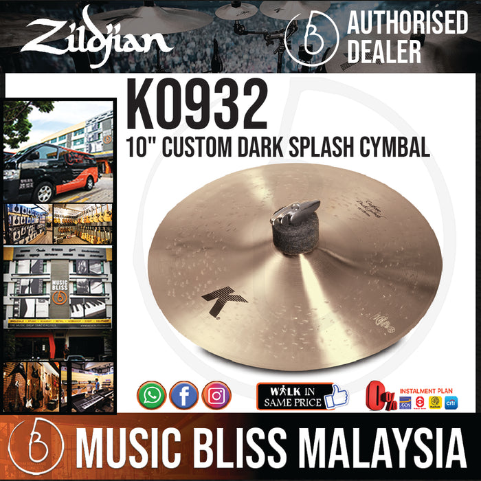 Zildjian 10" K Custom Dark Splash Cymbal (K0932) - Music Bliss Malaysia