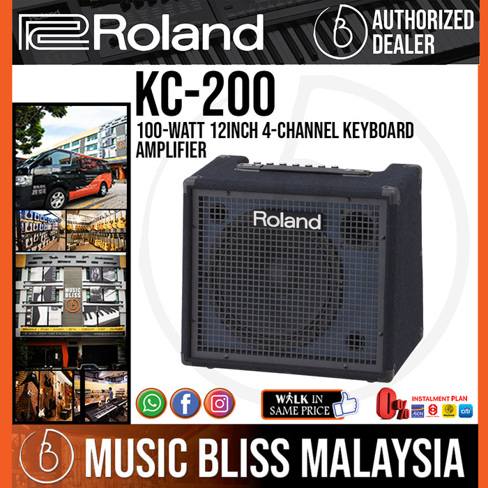 Roland KC-200 100-Watt 12inch 4-Channel Keyboard Amplifier (KC200) - Music Bliss Malaysia