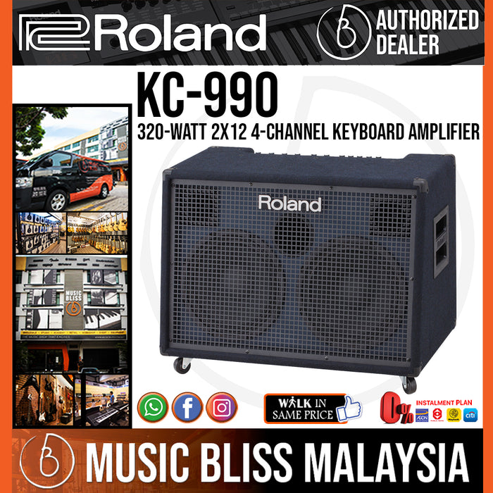 Roland KC-990 320-Watt 2x12 4-Channel Keyboard Amplifier (KC990) - Music Bliss Malaysia