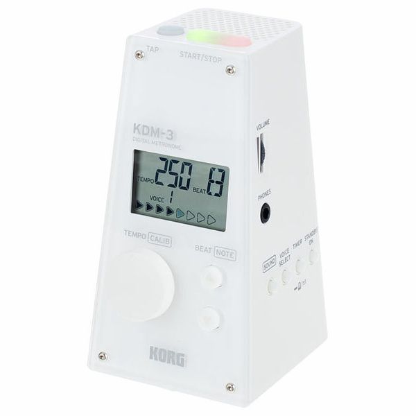Korg KDM-3 Digital Metronome - White - Music Bliss Malaysia