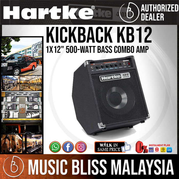 Hartke KB12 Kickback 500W Bass Combo Amp with 0% Instalment - Music Bliss Malaysia