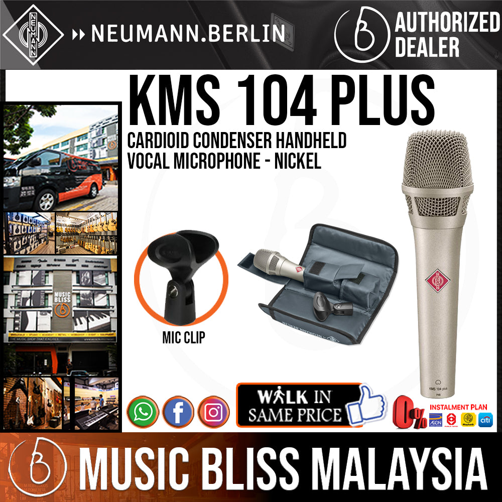 Neumann KMS 104 Plus Cardioid Condenser Handheld Vocal Microphone Nickel  Music Bliss Malaysia