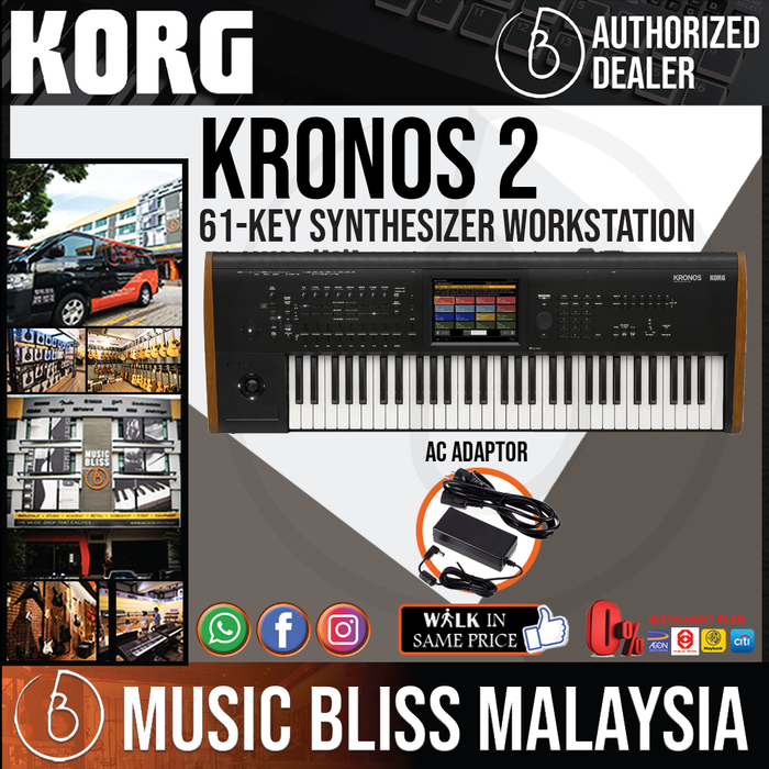 Korg KRONOS 2 61 Synthesizer Workstation with 0% Instalment - Music Bliss Malaysia