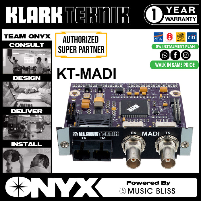 Klark Teknik KT-MADI MADI Network Module with up to 64 Bidirectional Channels (KTMADI / KT MADI) - Music Bliss Malaysia