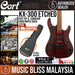 Cort KX300 Etched Electric Guitar with Bag - Etched Black Red (KX-300 KX 300) - Music Bliss Malaysia