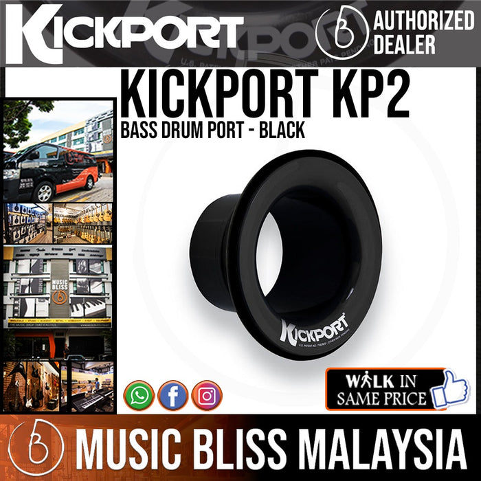 KickPort KP2 Bass Drum Port - Black - Music Bliss Malaysia