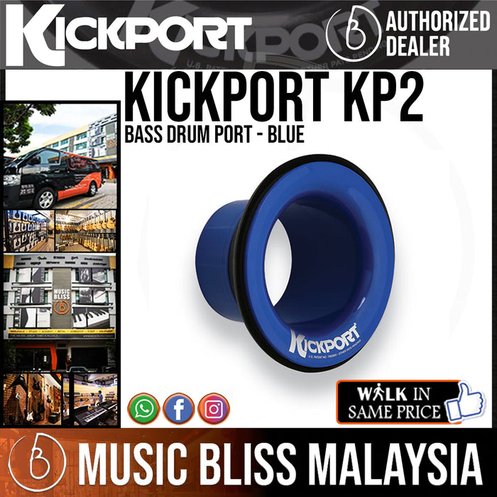 KickPort KP2 Bass Drum Port - Blue - Music Bliss Malaysia