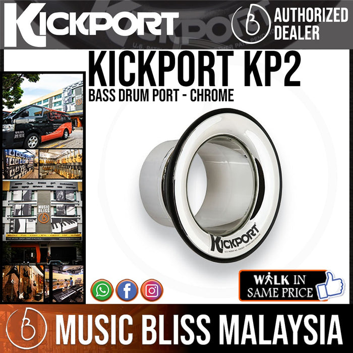 KickPort KP2 Bass Drum Port - Chrome - Music Bliss Malaysia