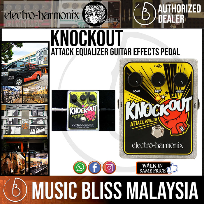 Electro Harmonix Knockout Attack Equalizer Guitar Effects Pedal (Electro-Harmonix / EHX) - Music Bliss Malaysia