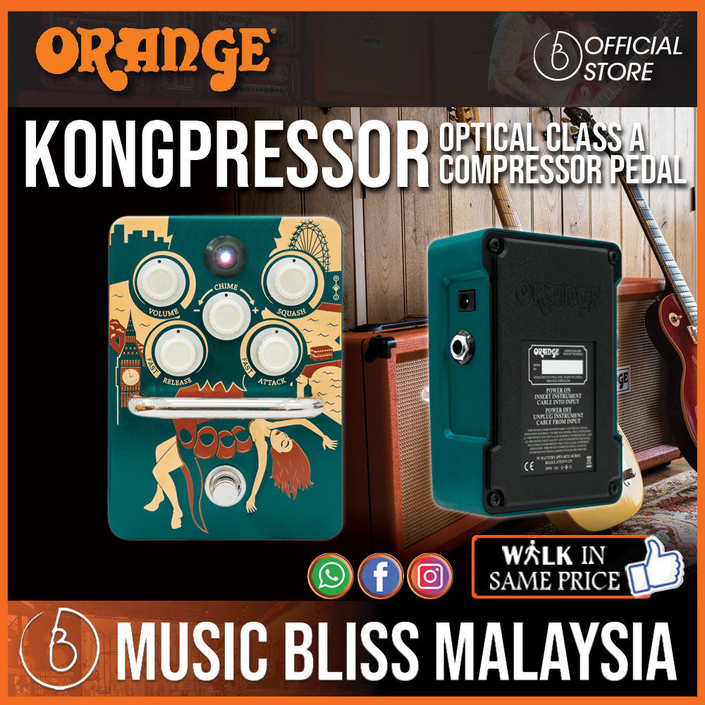 Pedal　Optical　Compressor　Orange　A　Class　Kongpressor　Malaysia　Music　Bliss