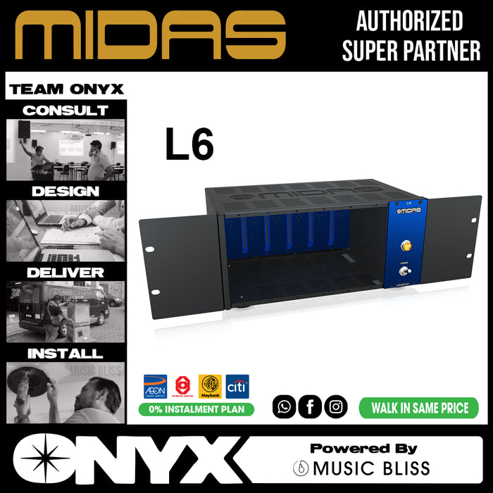 Midas Legend L6 500 Series Rackmount Chassis Music Bliss Malaysia