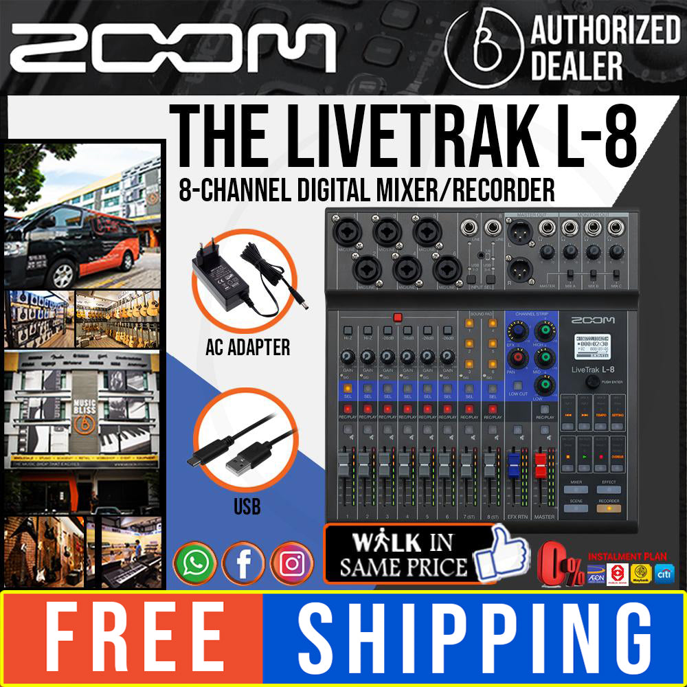 Recorder Zoom Livetrak L Zoom Studio Zoom LiveTrak L-8 Portable