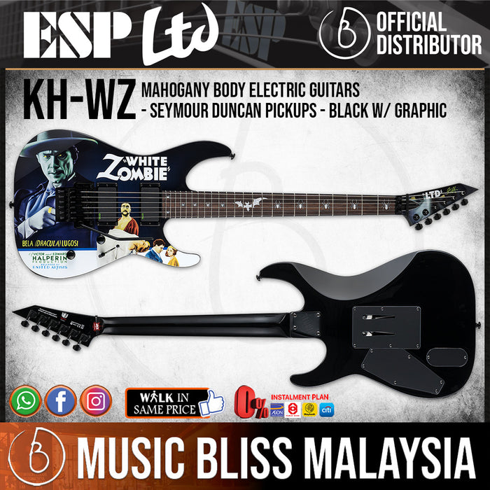 ESP LTD Kirk Hammett Signature KH-WZ White Zombie (KHWZ) - Music Bliss Malaysia