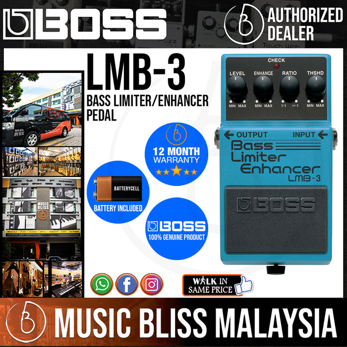 Boss LMB-3 Bass Limiter/Enhancer Pedal (LMB3) - Music Bliss Malaysia