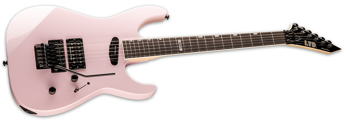 ESP LTD Mirage Deluxe '87 FR - Pearl Pink (MIRAGEDX87PP) - Music Bliss Malaysia