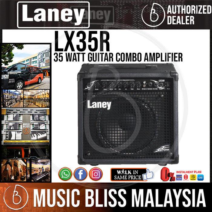 Laney LX35R 35-watt Guitar Combo Amplifier (LX-35R) - Music Bliss Malaysia