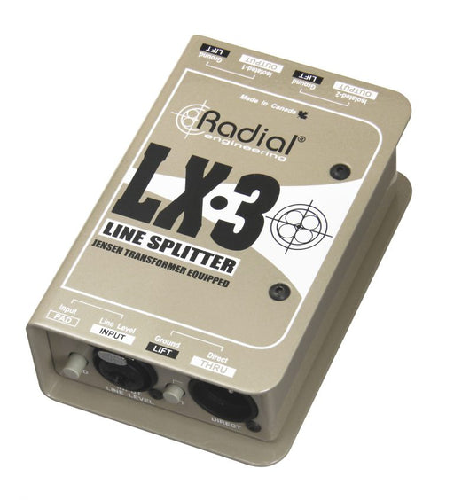Radial Engineering LX3 3-channel Balanced Line Splitter with Isolation (LX-3 / LX 3) *RMCO Promotion* - Music Bliss Malaysia