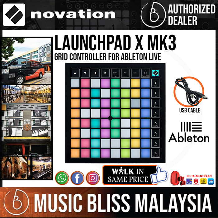 Novation Launchpad X Grid Controller for Ableton Live - Music Bliss Malaysia