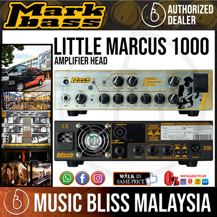 Markbass Little Marcus 1000 Amplifier Head - Music Bliss Malaysia