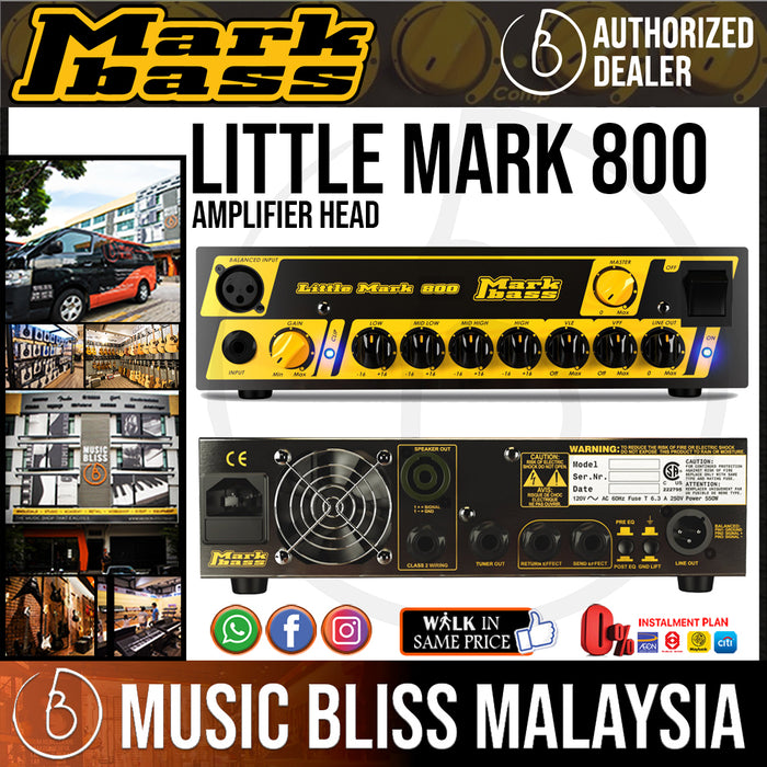 Markbass Little Mark 800 Amplifier Head - Music Bliss Malaysia