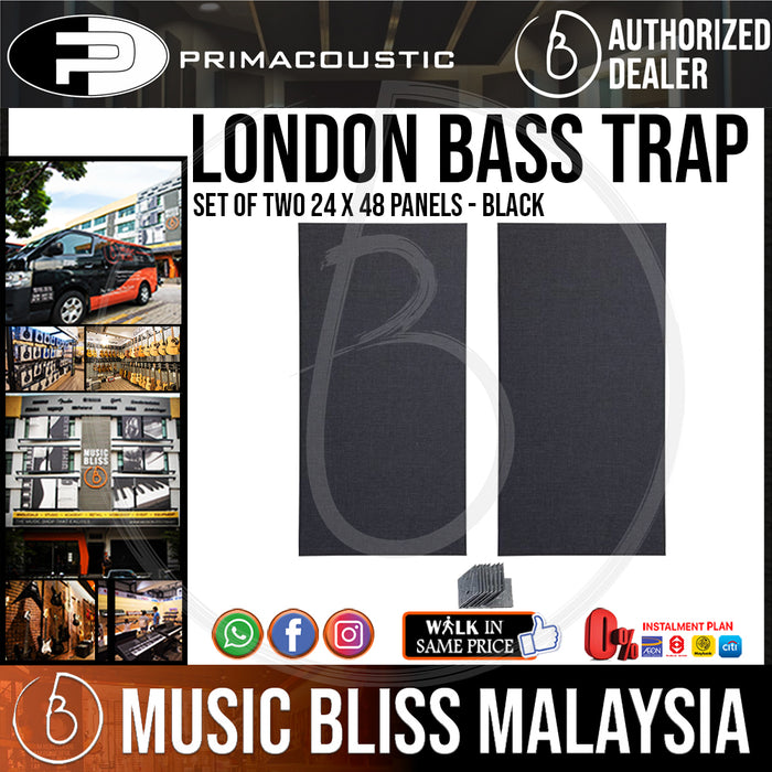 Primacoustic London Bass Trap - Black (Set of Two) - Music Bliss Malaysia