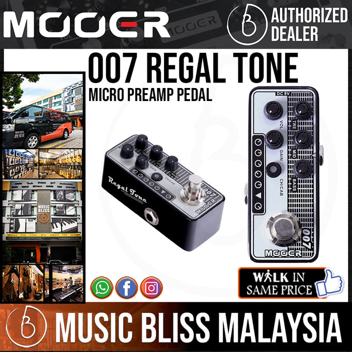 Mooer 007 Regal Tone Micro Preamp Pedal - Music Bliss Malaysia