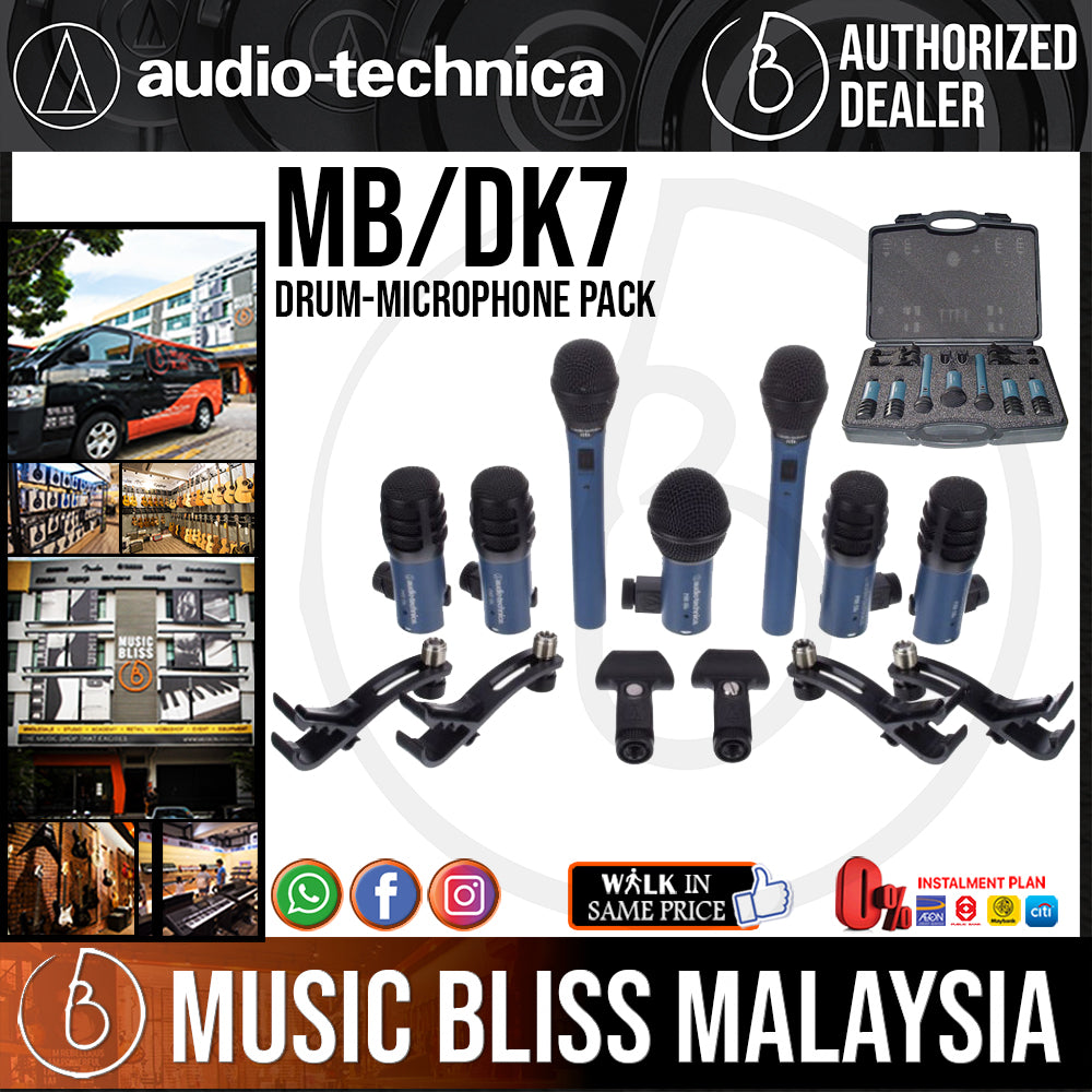 Audio Technica MB Dk7 Drum Microphone Pack Music Bliss Malaysia