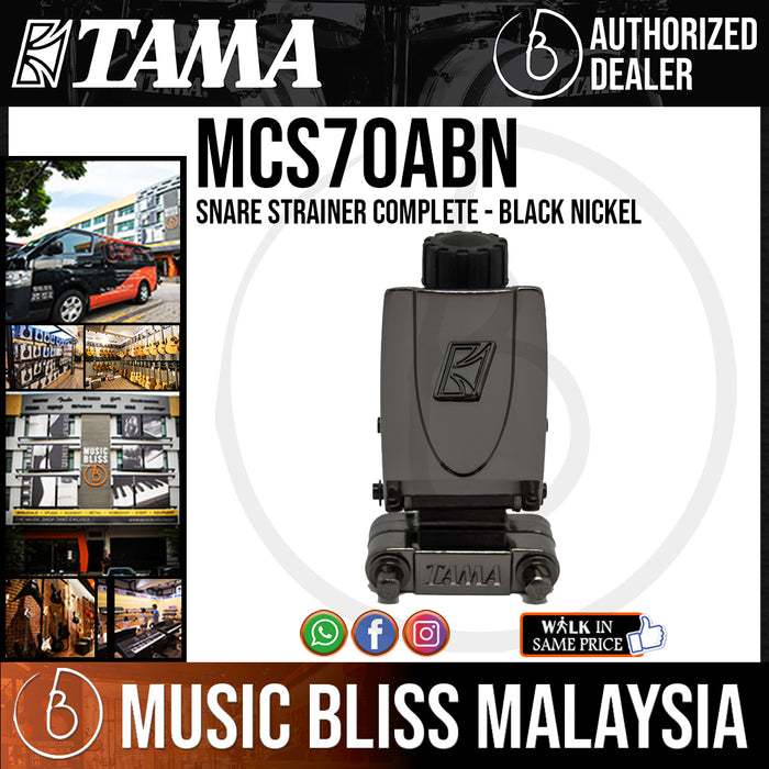 Tama MCS70ABN Snare Strainer Complete - Black Nickel - Music Bliss Malaysia