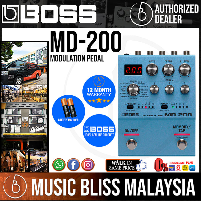 Boss MD-200 Modulation Pedal (MD200) - Music Bliss Malaysia