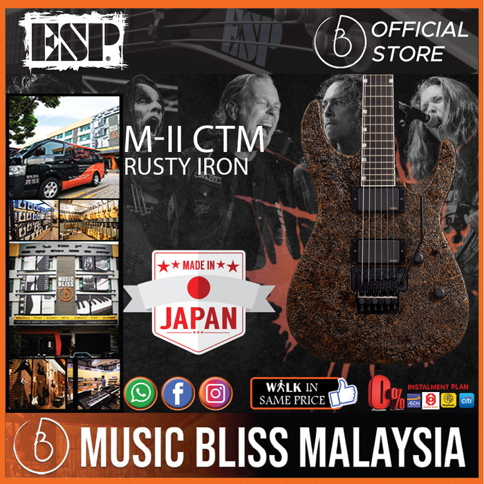 ESP M-II CTM - Rusty Iron (MIICTM) - Music Bliss Malaysia
