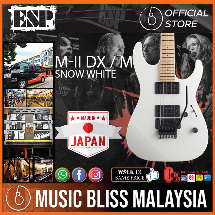ESP M-II DX/M - Snow White (MIIDXM) - Music Bliss Malaysia