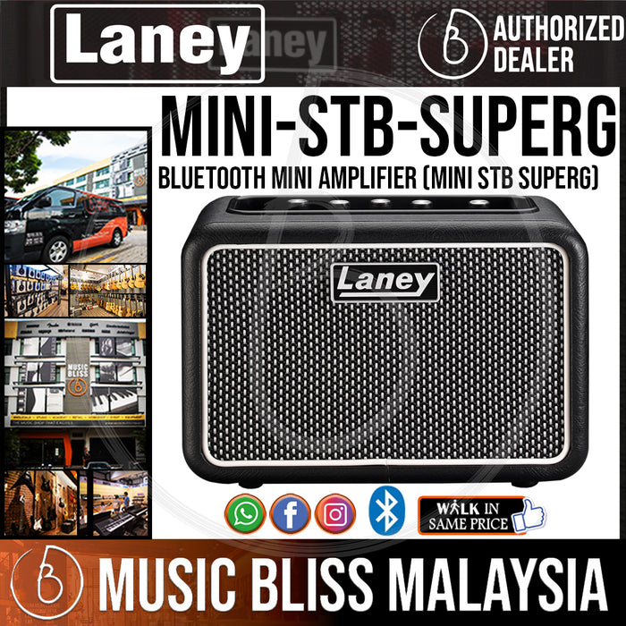 Laney Mini-STB-Superg 6-watt 2×3″ Bluetooth Guitar Combo Amplifier (Mini STB Superg) - Music Bliss Malaysia