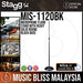 Stagg Microphone floor Stand with Heavy Solid Round Black Base (MIS-1120BK) - Music Bliss Malaysia