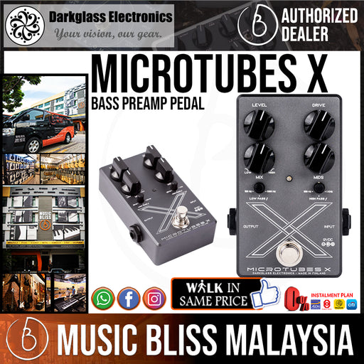 Darkglass Microtubes X Bass Preamp Pedal - Music Bliss Malaysia