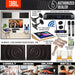 JBL Karaoke System Set Package for Home with MK08 8'' Passive Speaker, Beyond 1 Amplifier, Karaoke Machine and Wireless Handheld Microphone - Music Bliss Malaysia