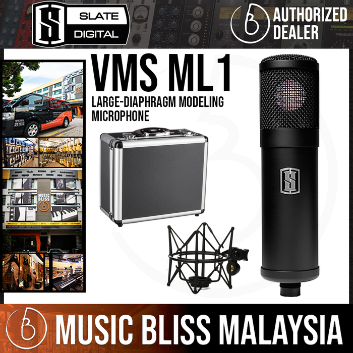 Slate Digital VMS ML-1 Large-diaphragm Modeling Microphone (VMSML1 / VMS ML1) *Lauching Promotion* - Music Bliss Malaysia