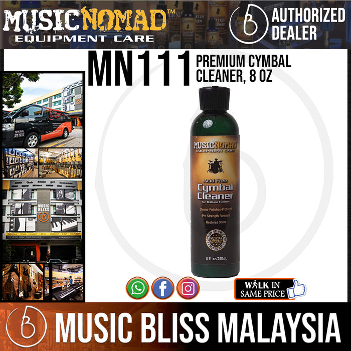 MUSIC NOMAD MN111 Cymbals Care Cleaner. Applicable to the