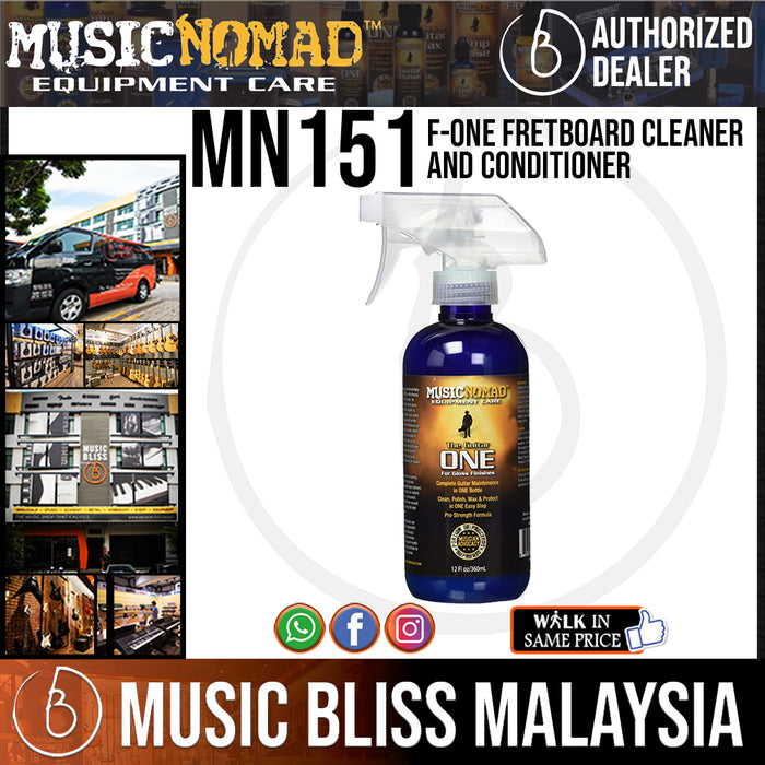 Music Nomad MN151 F-ONE Fretboard Cleaner and Conditioner, 8 oz. (MN-151) - Music Bliss Malaysia