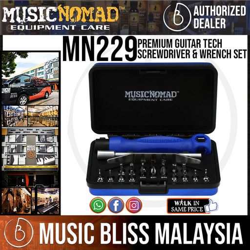 Music Nomad MN229 Premium Guitar Tech Screwdriver and Wrench Set (MN-229) - Music Bliss Malaysia