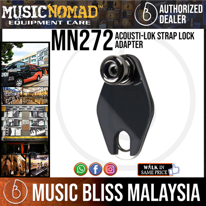 Music Nomad MN272 Acousti-Lok Strap Lock Adapter for Taylor Guitars with a 9-volt Expression System Battery Box (MN-272) - Music Bliss Malaysia