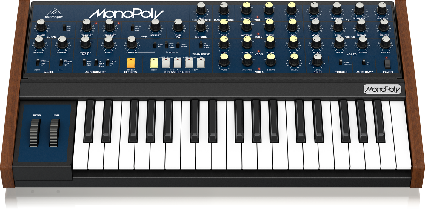 Behringer Monopoly 4-Voice Analog Synthesizer - Music Bliss Malaysia