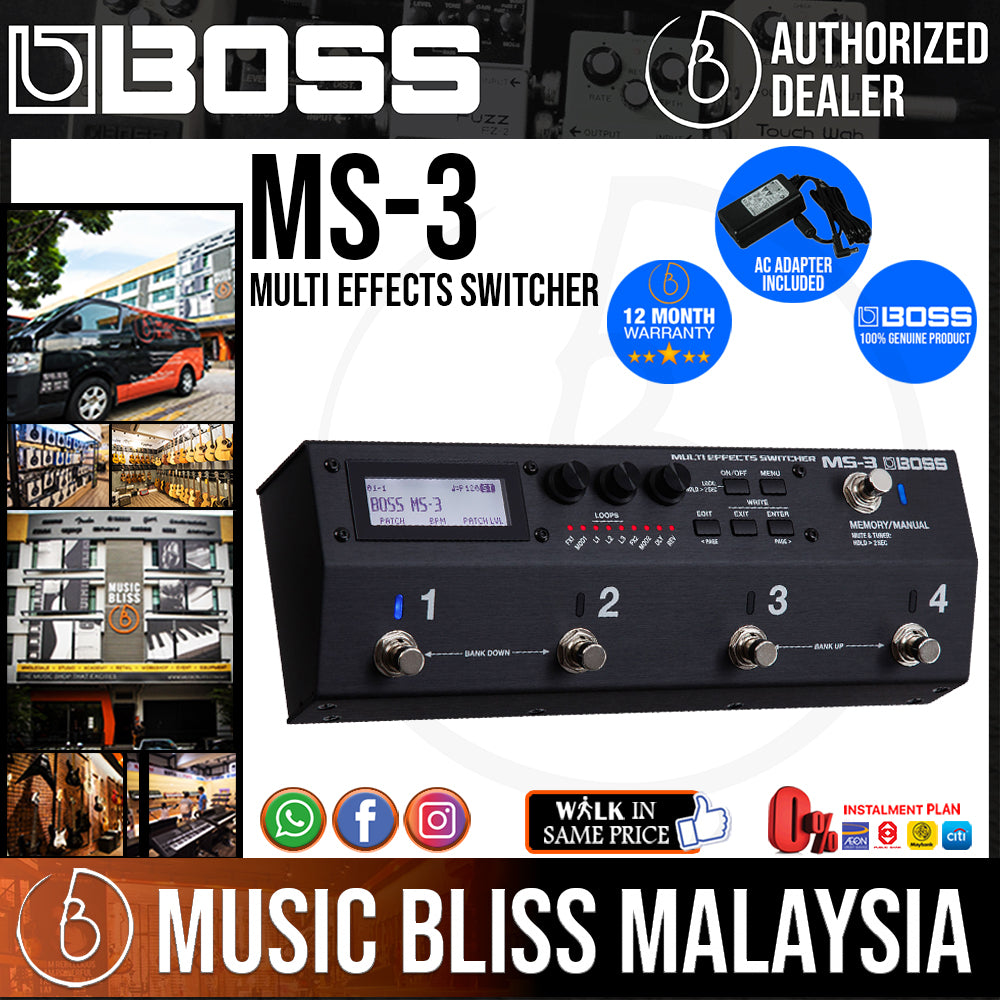 【新品未開封】　BOSS MS-3 MULTI EFFECTS SWITCHER Boss MS-3 Multi Effects Switcher Pedalboard for sale online