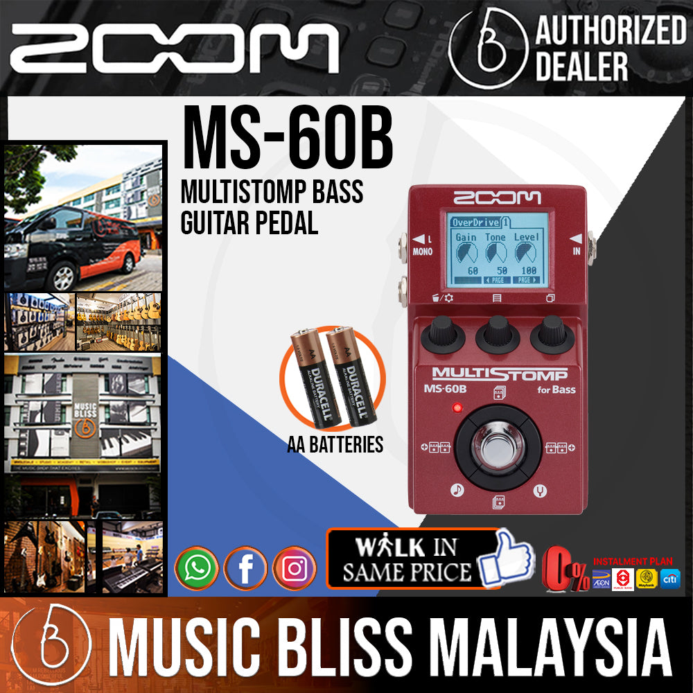 Zoom MS-60B Multistomp Bass Effects Pedal Reviews